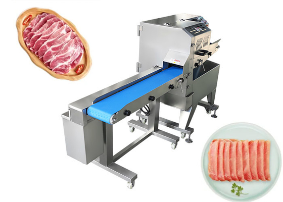 De gesmoorde van het de Snijmachine Automatische Gekookte Vlees van het Varkensvleesrundvlees Snijmachine van de het Baconworst