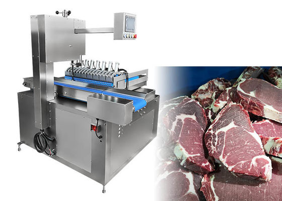 Automatische hogesnelheidsvlees-dubbelbandzaagmachine met intelligente gebruikersinterface