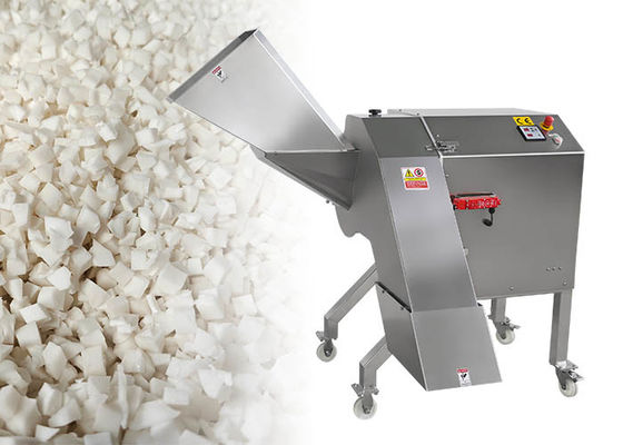 3D groenten- en rapen hakmachine 1000 kg/u met instelbare snij snelheid