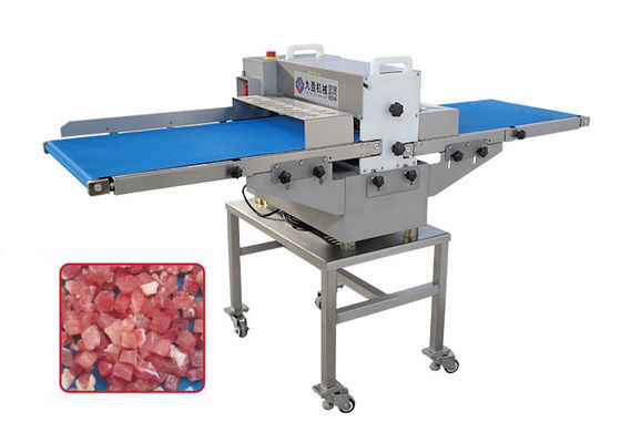 500 kg/uur Industriële vers vlees Kipnevel Cube Dicer snijmachine met vervoerband