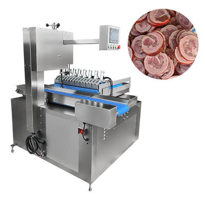 Industriële vleesbandzaagmachine met dubbel mes om vers en bevroren vlees met been en zonder been te snijden