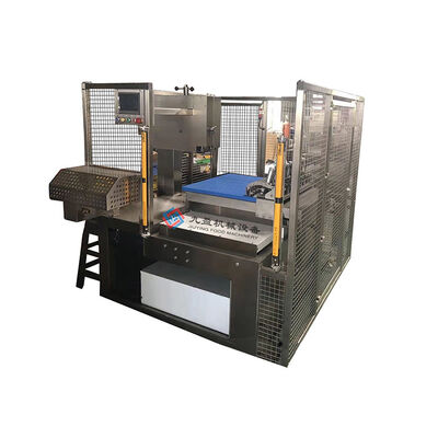 Automatische bandzaagmachine voor vlees met een enkel gesneden systeem met een beschermkap van roestvrij staal