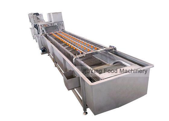 Plantaardige het Fruitwasmachine van de roestvrij staalbel 13.8KW