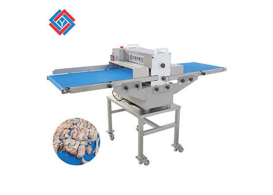 Tj-309D paste het Verse Vleessnijmachine van de 500 BreedteTransportband met Dubbele Bladen voor het Snijden van Vlees zonder Schade aan